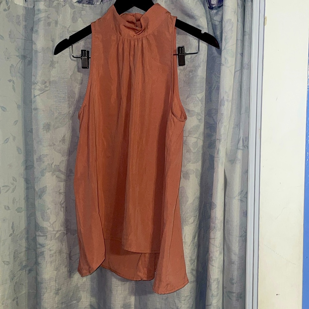 peach orange dress shirt